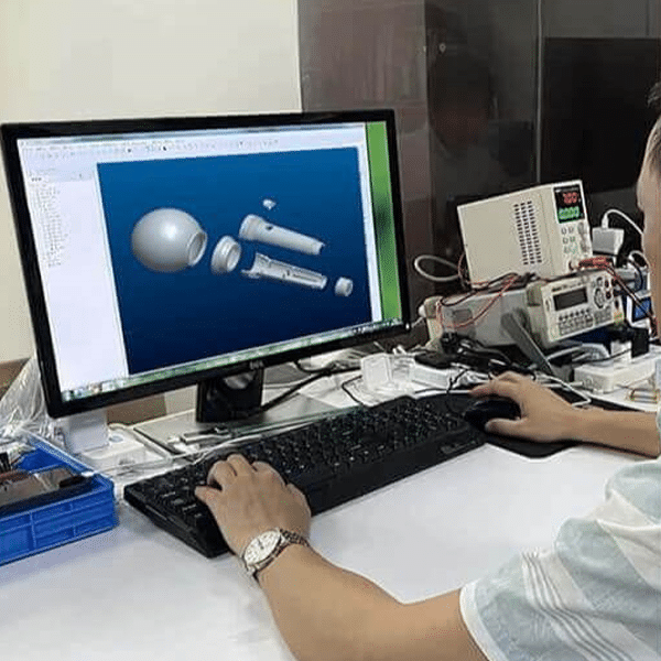 engineer making lightstick